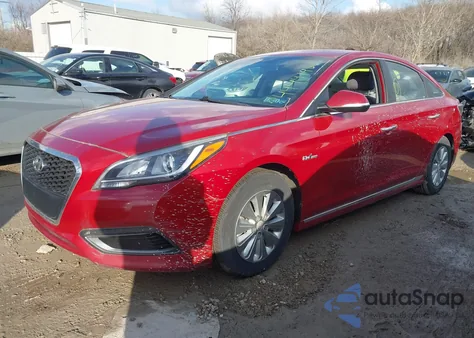 2016 Hyundai Sonata Hybrid Se из США, поврежденный, VIN KMHE24L12GA019175